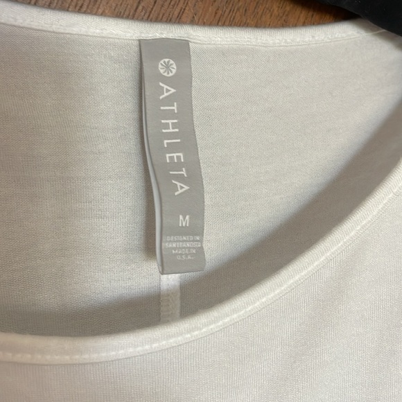 Athleta drape front twist dolman sleeve top modal - Picture 4 of 6